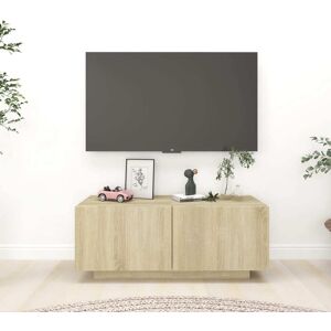 vidaXL tv-bord 100x35x40 cm konstrueret træ sonoma-eg