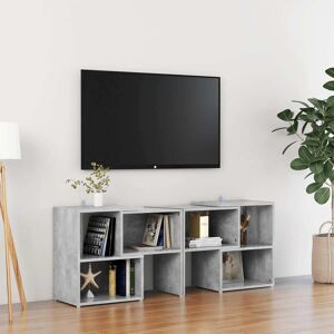 vidaXL tv-bord 104x30x52 cm konstrueret træ betongrå