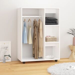 vidaXL garderobe 80x40x110 cm spånplade hvid