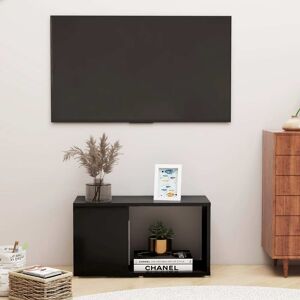 vidaXL tv-bord 60x24x32 cm konstrueret træ sort