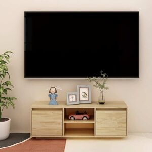 vidaXL tv-skab 110x30x40 cm massivt fyrretræ