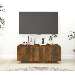 vidaXL tv-bord 100x35x40 cm konstrueret træ røget egetræsfarve