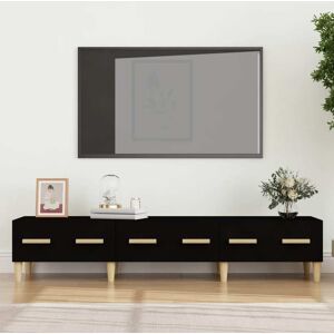 vidaXL tv-bord 150x34,5x30 cm konstrueret træ sort