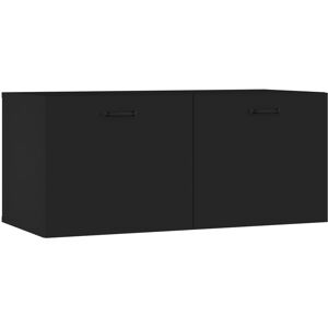 vidaXL tv-bord 80x35x36,5 cm konstrueret træ sort