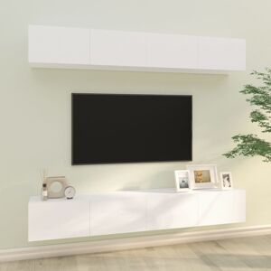 vidaXL væghængte tv-skabe 4 stk. 100x30x30 cm hvid