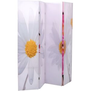 vidaXL foldbar rumdeler 160 x 170 blomstermotiv