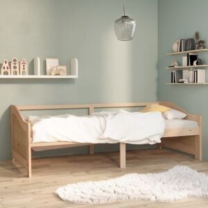 vidaXL 3-personers daybed 90x200 cm massivt fyrretræ