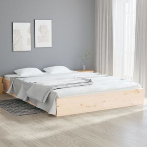 vidaXL sengeramme 150x200 cm 5FT King Size massivt træ