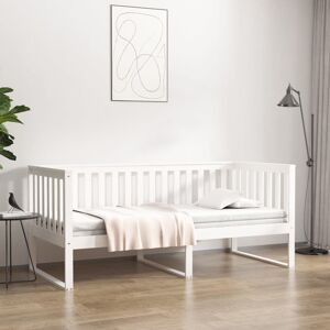 vidaXL daybed 90x200 cm massivt fyrretræ hvid