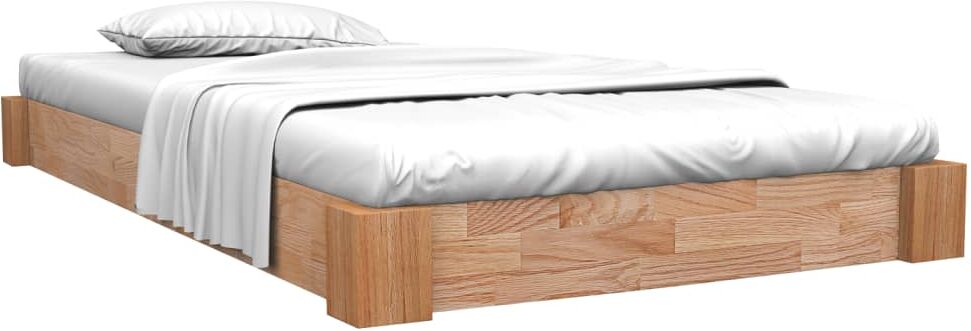 vidaXL sengestel massivt egetræ 160 x 200 cm vidaXL sengestel massivt egetræ 160 x 200 cm