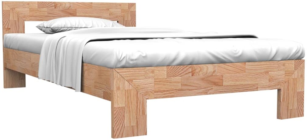 vidaXL sengestel massivt egetræ 140 x 200 cm vidaXL sengestel massivt egetræ 140 x 200 cm