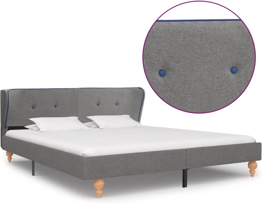 vidaXL sengestel 180 x 200 cm stof lysegrå vidaXL sengestel 180 x 200 cm stof lysegrå