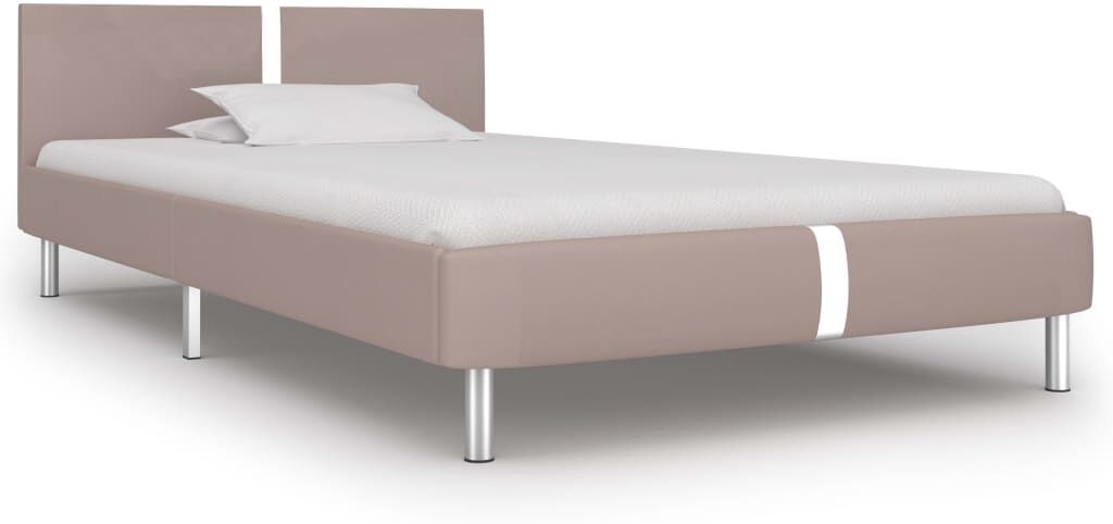 vidaXL sengestel 90 x 200 cm kunstlæder cappuccinofarvet vidaXL sengestel 90 x 200 cm kunstlæder cappuccinofarvet