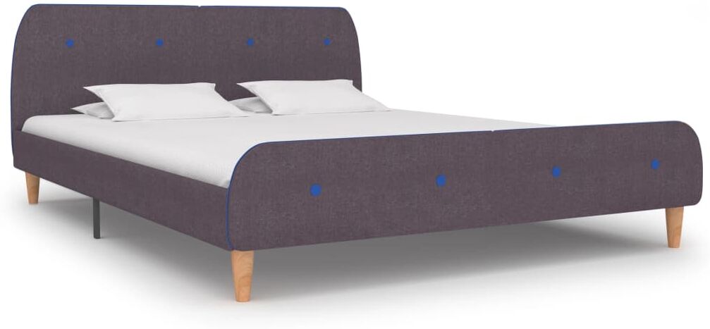 vidaXL sengestel 160 x 200 cm stof gråbrun vidaXL sengestel 160 x 200 cm stof gråbrun