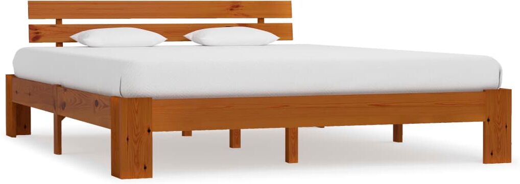 vidaXL sengestel massivt fyrretræ 180 x 200 cm gyldenbrun vidaXL sengestel massivt fyrretræ 180 x 200 cm gyldenbrun