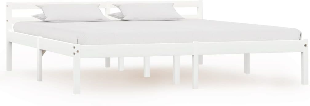 vidaXL sengestel massivt fyrretræ 160 x 200 cm hvid vidaXL sengestel massivt fyrretræ 160 x 200 cm hvid