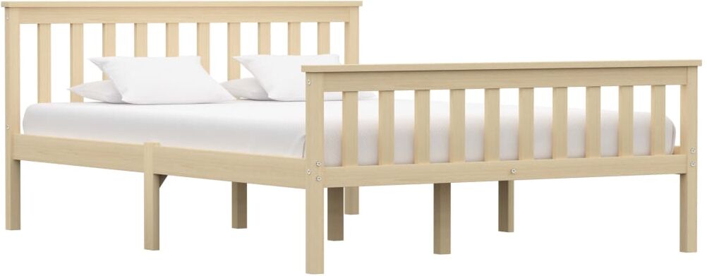 vidaXL sengestel 140x200 cm massivt lyst fyrretræ vidaXL sengestel 140x200 cm massivt lyst fyrretræ