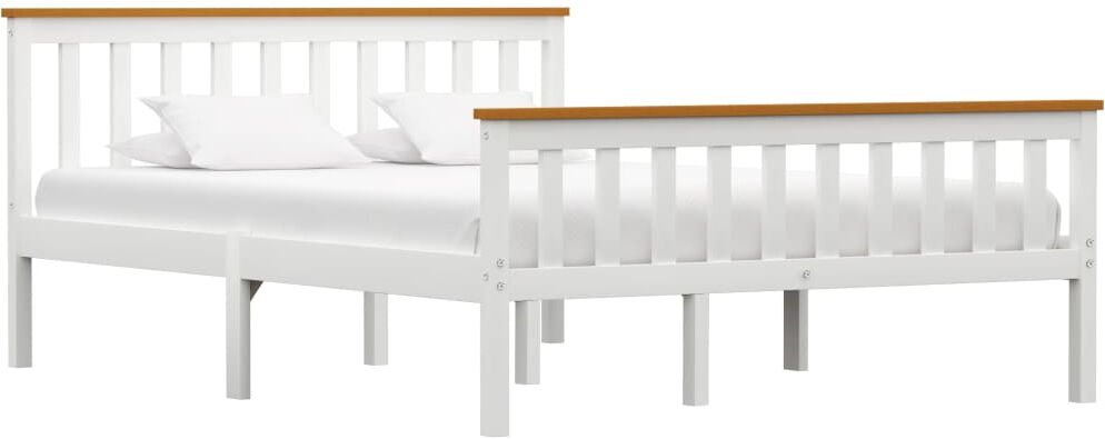 vidaXL sengestel 140 x 200 cm massivt fyrretræ hvid vidaXL sengestel 140 x 200 cm massivt fyrretræ hvid