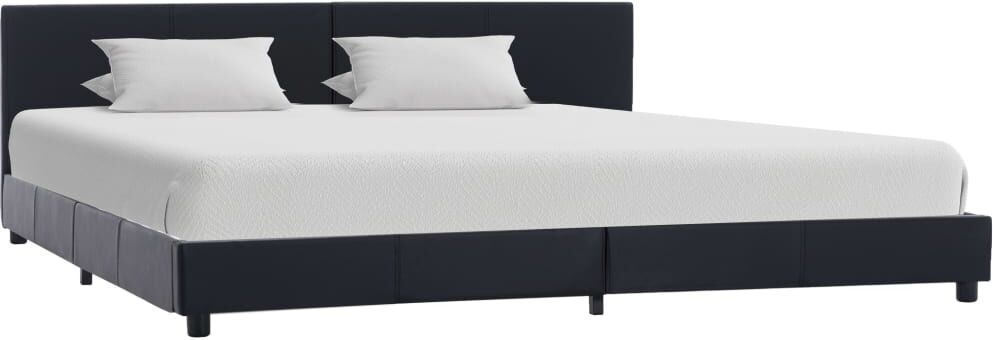 vidaXL sengestel 180 x 200 cm kunstlæder sort vidaXL sengestel 180 x 200 cm kunstlæder sort