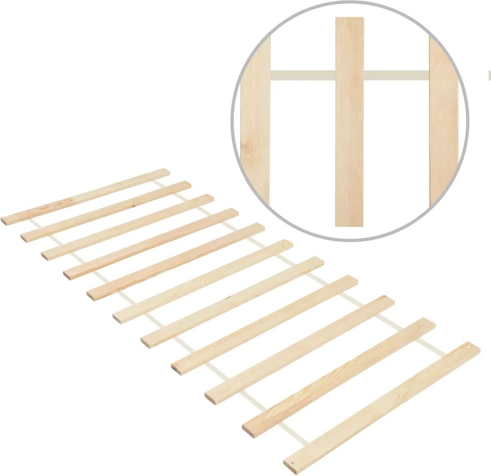 vidaXL sammenrullelig lamelbund 11 lameller 70x200 cm massivt fyrretræ vidaXL sammenrullelig lamelbund 11 lameller 70x200 cm massivt fyrretræ