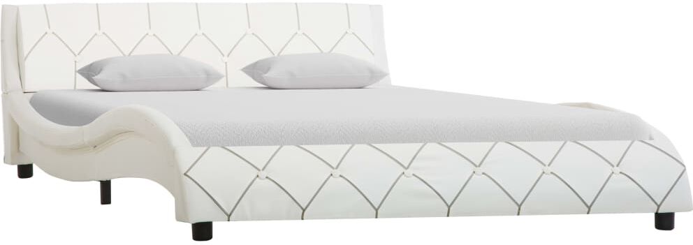vidaXL sengestel 140 x 200 cm kunstlæder hvid vidaXL sengestel 140 x 200 cm kunstlæder hvid