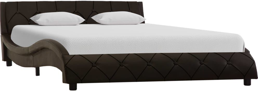 vidaXL sengestel 160 x 200 cm kunstlæder grå vidaXL sengestel 160 x 200 cm kunstlæder grå