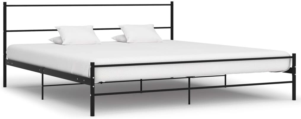 vidaXL sengestel 200 x 200 cm metal sort vidaXL sengestel 200 x 200 cm metal sort