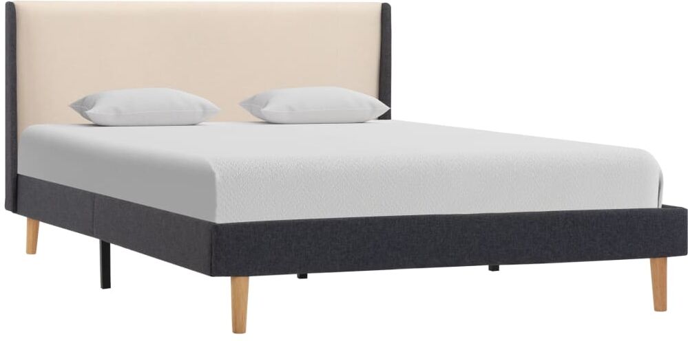 vidaXL sengestel 120 x 200 cm stof cremefarvet vidaXL sengestel 120 x 200 cm stof cremefarvet