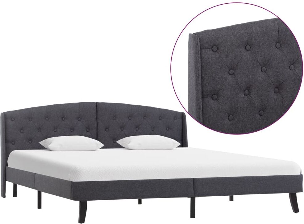 vidaXL sengestel 160 x 200 cm stof mørkegrå vidaXL sengestel 160 x 200 cm stof mørkegrå