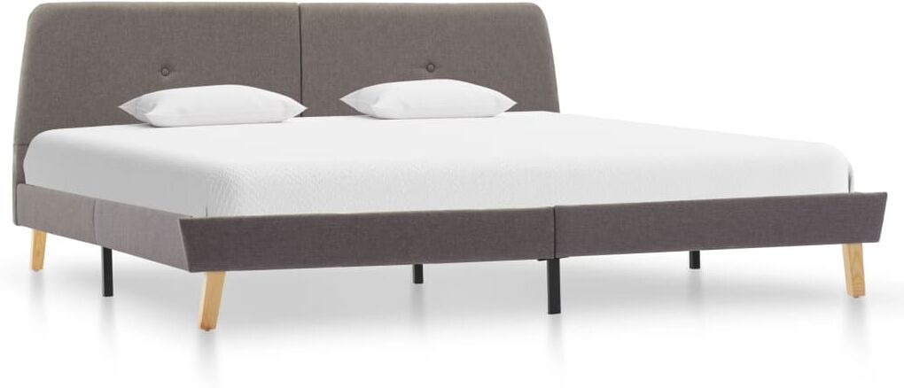 vidaXL sengestel 180x200 cm stof gråbrun vidaXL sengestel 180x200 cm stof gråbrun