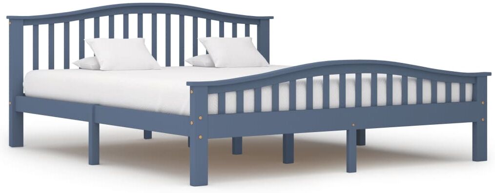 vidaXL sengestel 180 x 200 cm massivt fyrretræ grå vidaXL sengestel 180 x 200 cm massivt fyrretræ grå