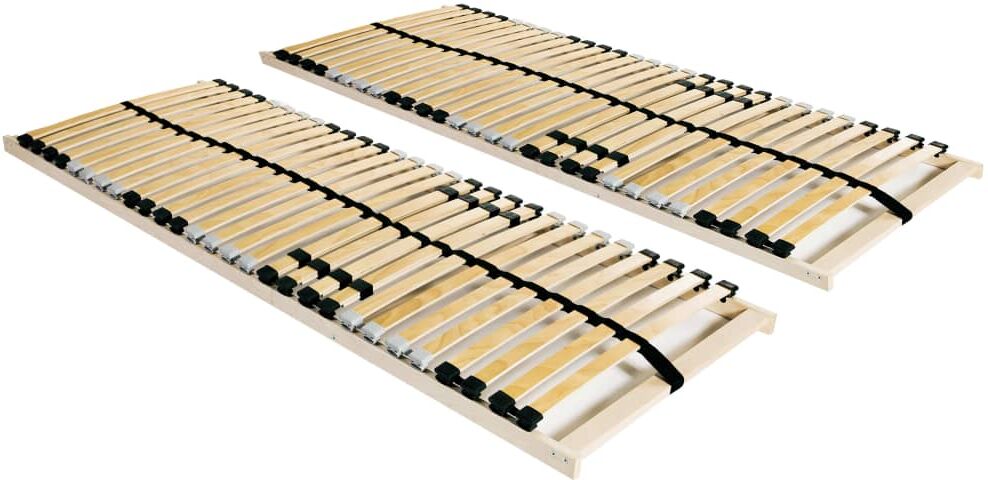 vidaXL lamelbunde til seng 2 stk. 28 lameller 7 zoner 70 x 200 cm vidaXL lamelbunde til seng 2 stk. 28 lameller 7 zoner 70 x 200 cm