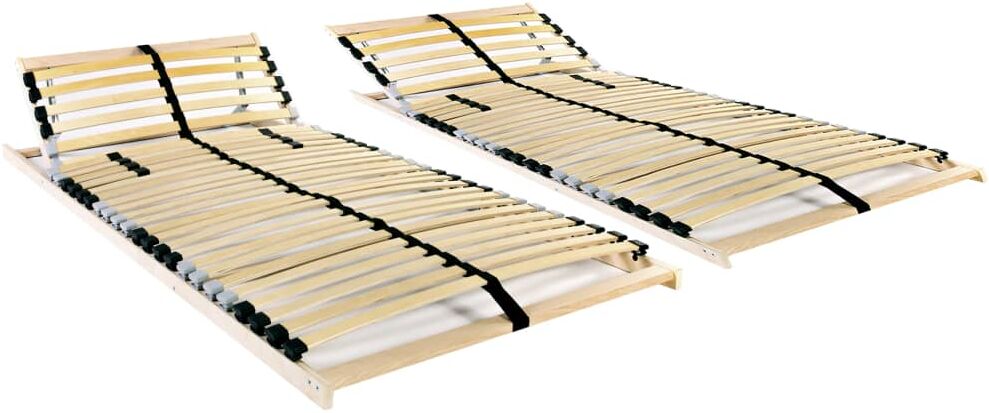 vidaXL lamelbunde til seng 2 stk. 28 lameller 7 zoner 90 x 200 cm vidaXL lamelbunde til seng 2 stk. 28 lameller 7 zoner 90 x 200 cm