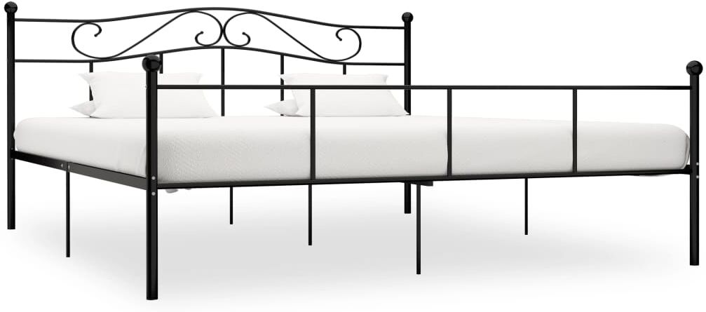 vidaXL sengestel 200x200 cm metal sort vidaXL sengestel 200x200 cm metal sort