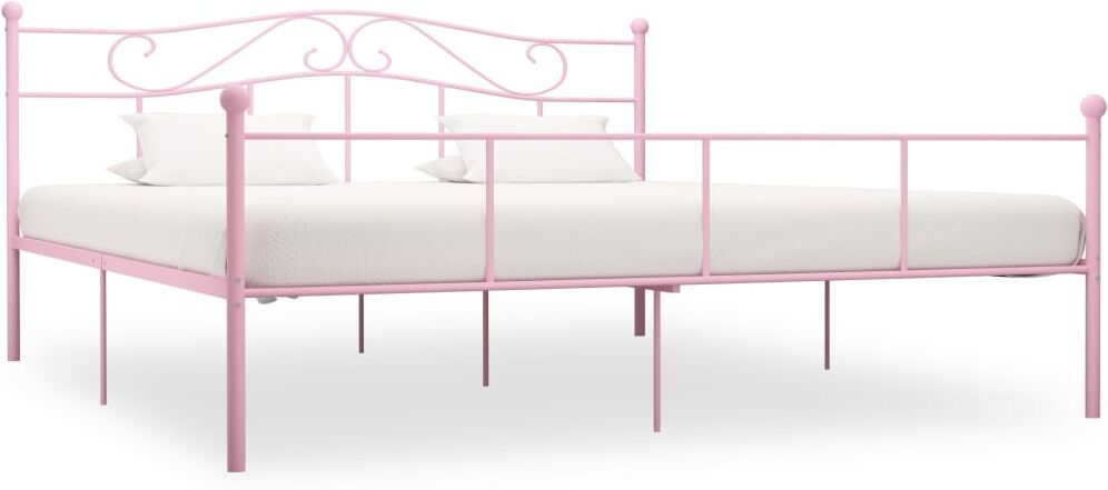vidaXL sengestel 200x200 cm metal pink vidaXL sengestel 200x200 cm metal pink