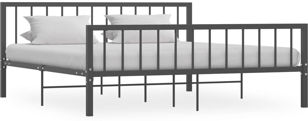 vidaXL sengestel 180x200 cm metal grå vidaXL sengestel 180x200 cm metal grå