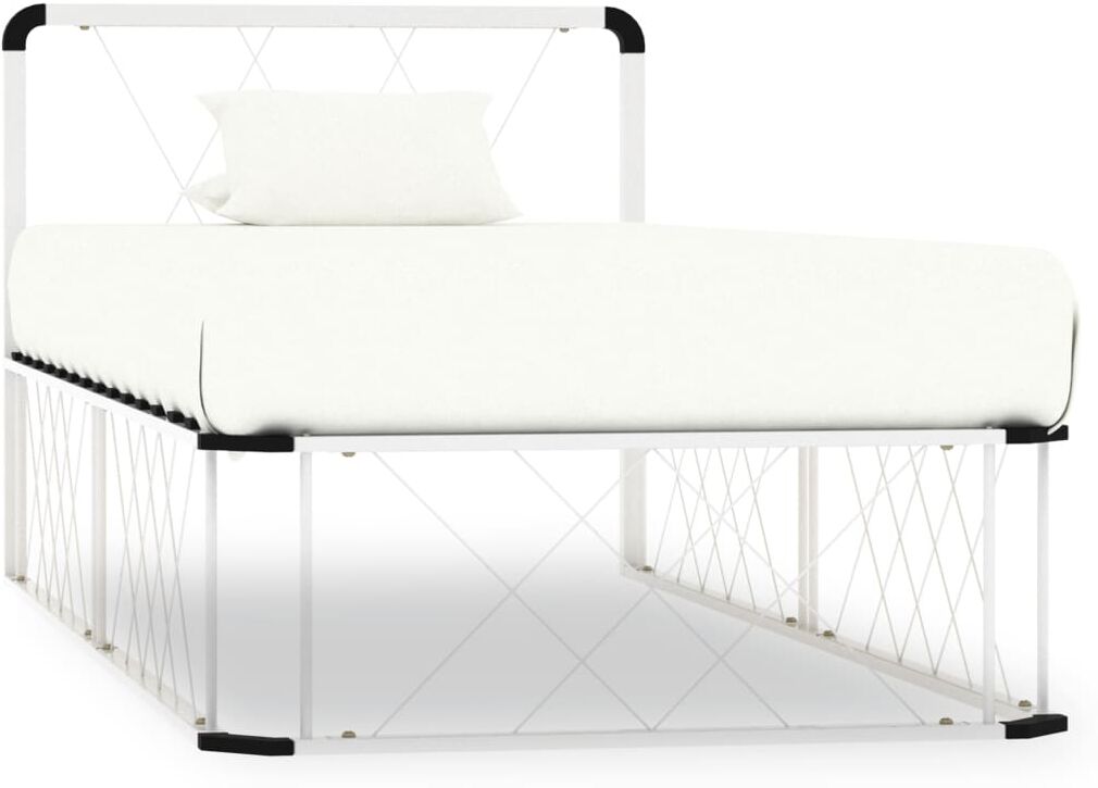 vidaXL sengestel 100x200 cm metal hvid vidaXL sengestel 100x200 cm metal hvid