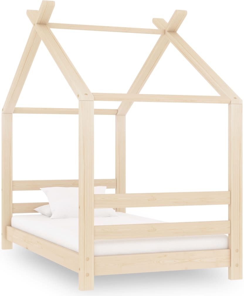 vidaXL sengestel til børneseng 70x140 cm massivt fyrretræ vidaXL sengestel til børneseng 70x140 cm massivt fyrretræ