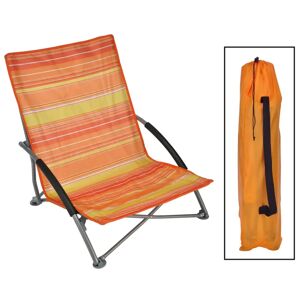 HI foldbar strandstol 65x55x25/65 cm orange