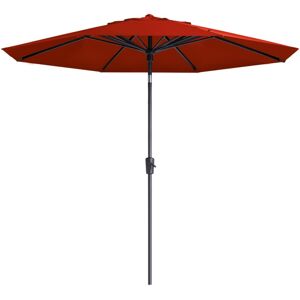 Madison parasol Paros II Luxe 300 cm murstensrød