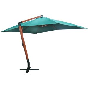 vidaXL svævende parasol Melia 300 x 400 cm grøn