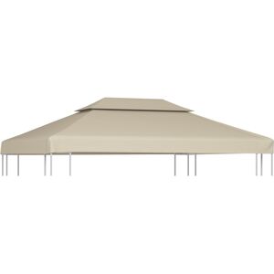 vidaXL baldakin til havepavillon 3x4 m 310 g/m² beige