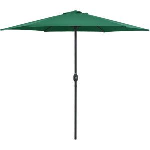 vidaXL udendørs parasol med aluminiumsstang 270x246 cm grøn