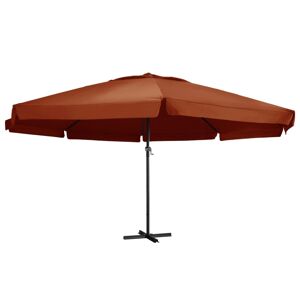 vidaXL parasol aluminiumsstang 600 cm terracotta