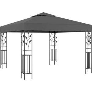 vidaXL pavillon 3x3 m antracitgrå