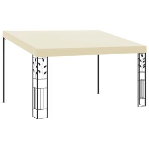 vidaXL vægmonteret pavillon 4x3x2,5 m cremefarvet