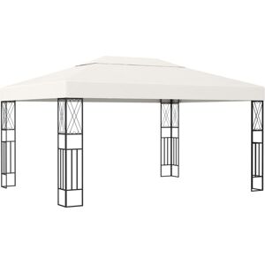 vidaXL pavillon 3x4 m stof cremefarvet