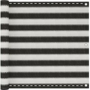 vidaXL balkonafskærmning HDPE 90x500 cm antracitgrå og hvid