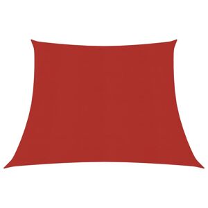 vidaXL solsejl 160 g/m² 3/4x2 m HDPE rød