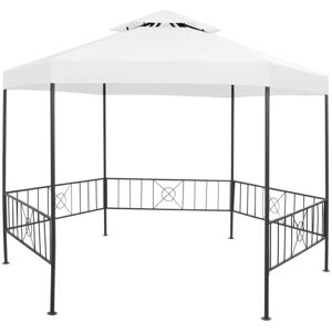 vidaXL havepavillon 323x275x265 cm 180 g/m² hvid